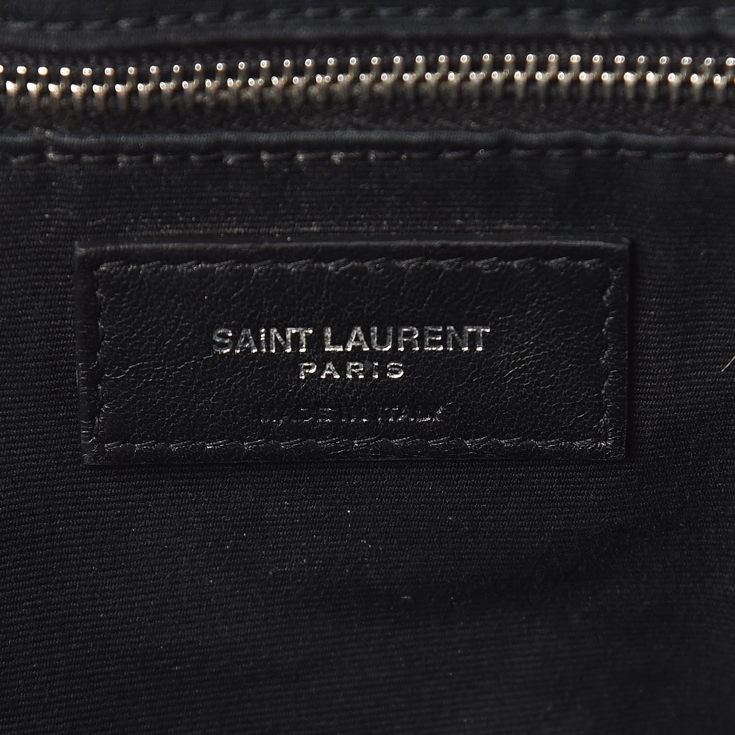 Saint Laurent Calfskin Y Quilted Monogram Large Loulou Shopper Black 6 of 12