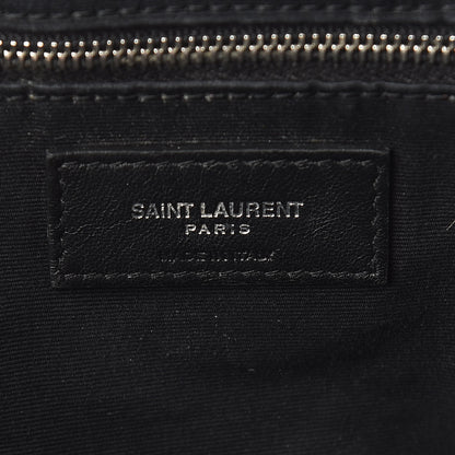 Saint Laurent Calfskin Y Quilted Monogram Large Loulou Shopper Black 6 of 12