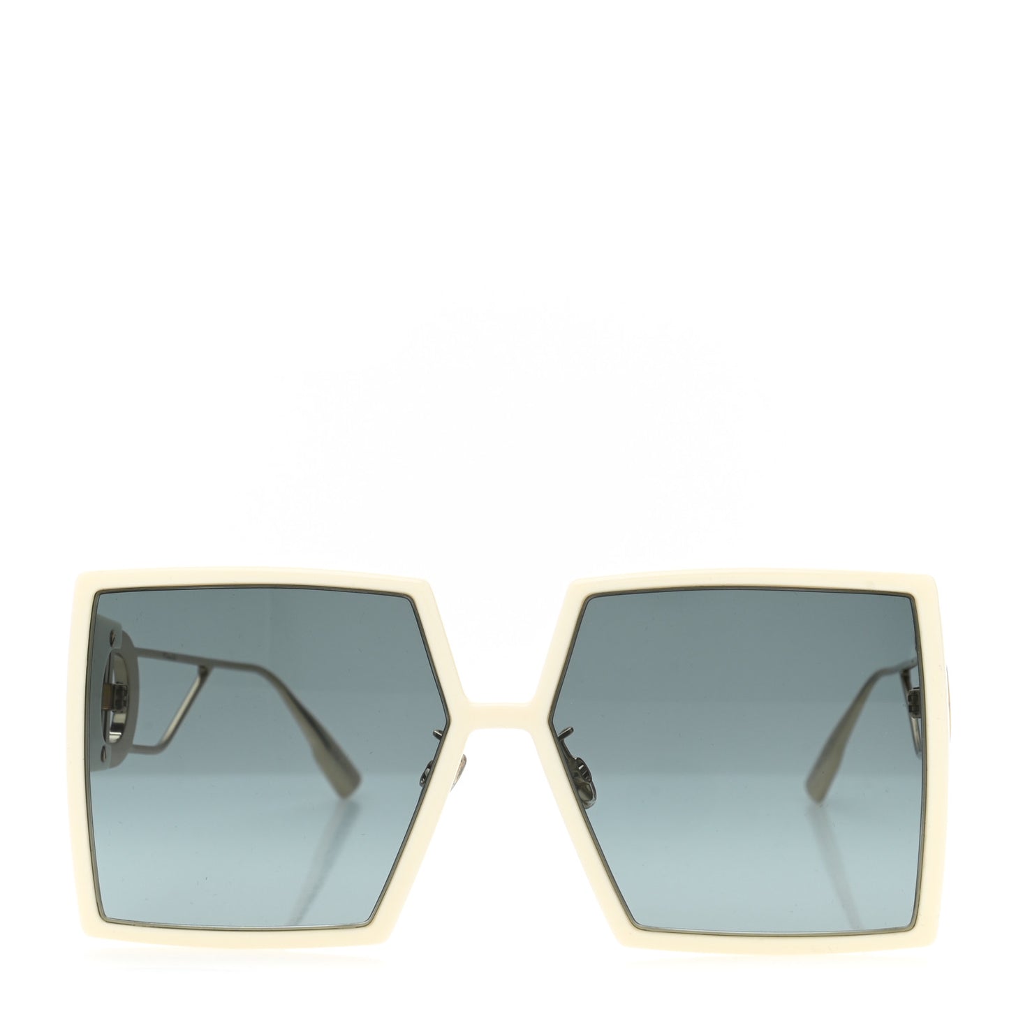 Square 30 Montaigne Sunglasses White