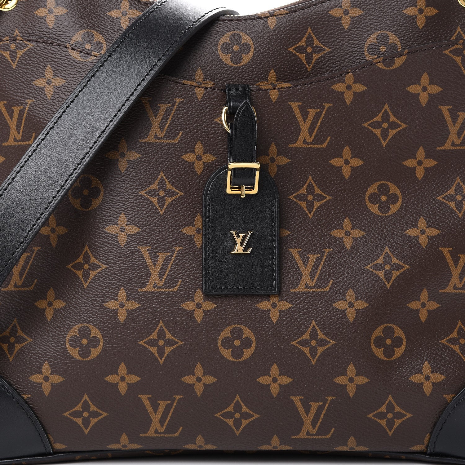 LOUIS VUITTON オデオン・トート MM Louis Vuitton Damier Ebene Odeon Tote MM Black 1543316 – FASHIONPHILE