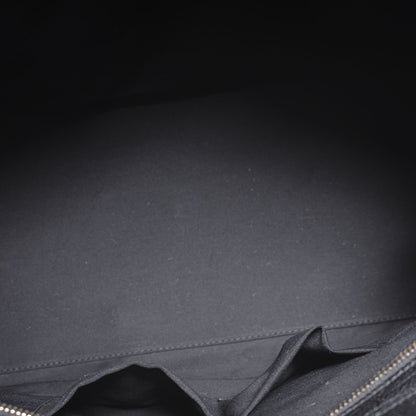 Saint Laurent Leather Large Cabas Chyc Black White 6 of 8