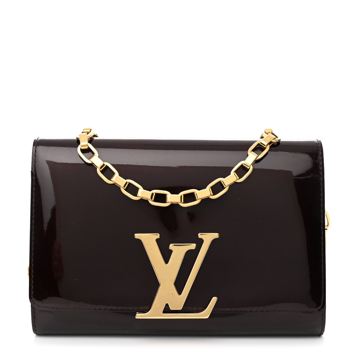 Louis Vuitton Patent Chain Louise GM Amarante 1 of 11