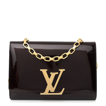 Louis Vuitton Patent Chain Louise GM Amarante 1 of 11