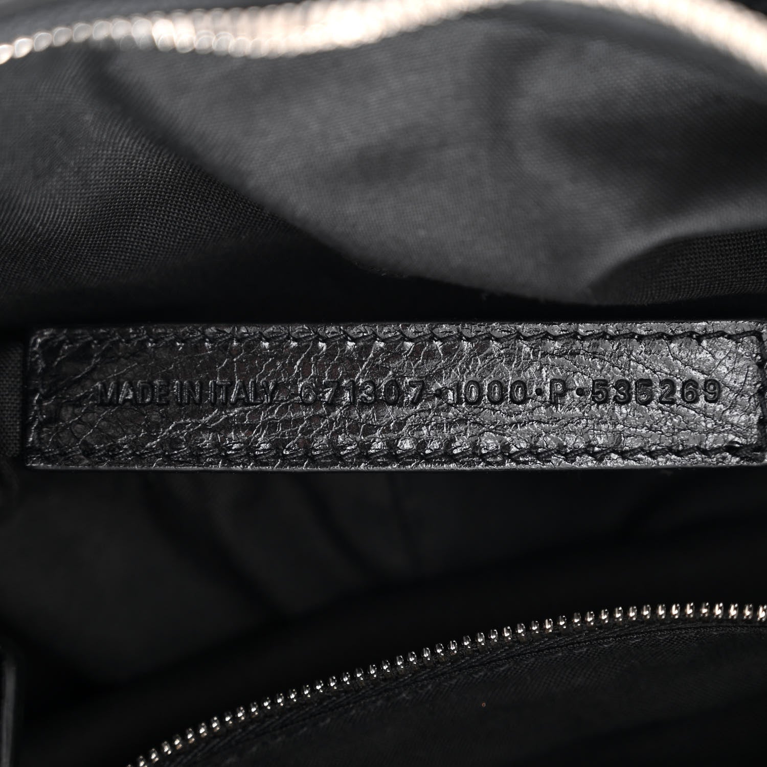 Balenciaga Agneau Arena Small Le Cagole Shoulder Bag Black 7 of 10