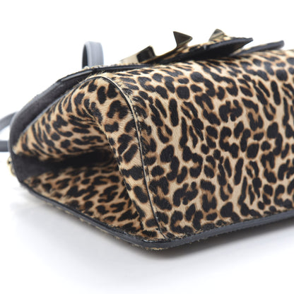 Jimmy Choo Pony Hair Leopard Print Madeline Top Handle Bag Natural Mix 8 of 11