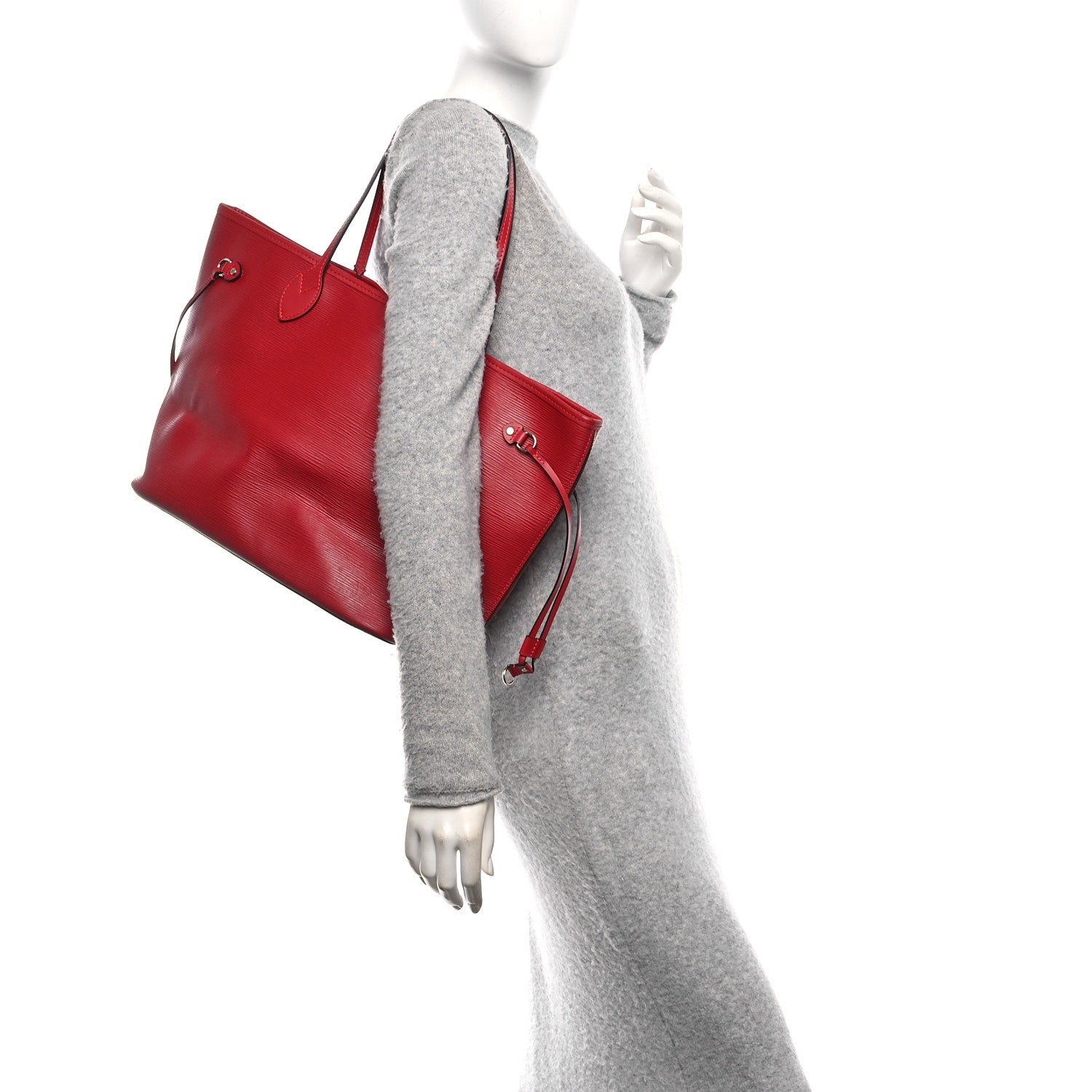 Louis Vuitton Epi Neverfull MM Coquelicot 3 of 10