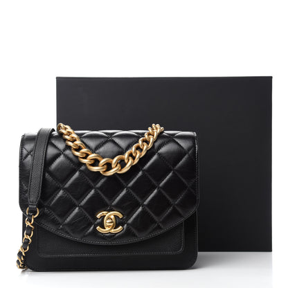 Chanel Calfskin Caviar Quilted Chain Handle Flap Black 12 of 12