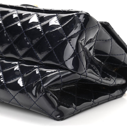 Chanel Patent Quilted Accordion Reissue 2.55 Flap Navy 11 of 11