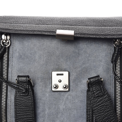 3.1 Phillip Lim 3.1 Textured Calfskin Denim Medium Pashli Satchel 8 of 13