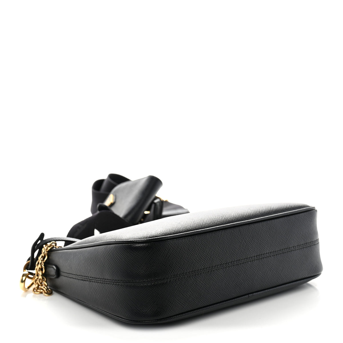 Prada Saffiano Lux Re-Edition 2005 Shoulder Bag Black 4 of 10