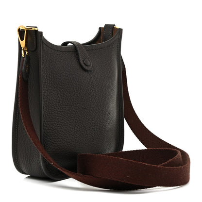 Hermes Taurillon Clemence Amazone Evelyne TPM Ebene Havane 3 of 10