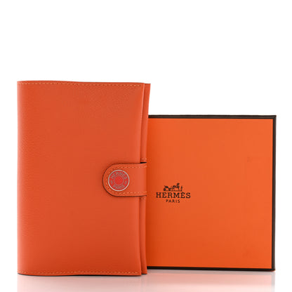 Hermes Evercolor R.M.S Card Holder Feu Capucine 9 of 9
