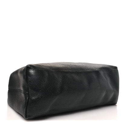 Gucci Pebbled Calfskin Medium Soho Chain Shoulder Bag Black 4 of 12