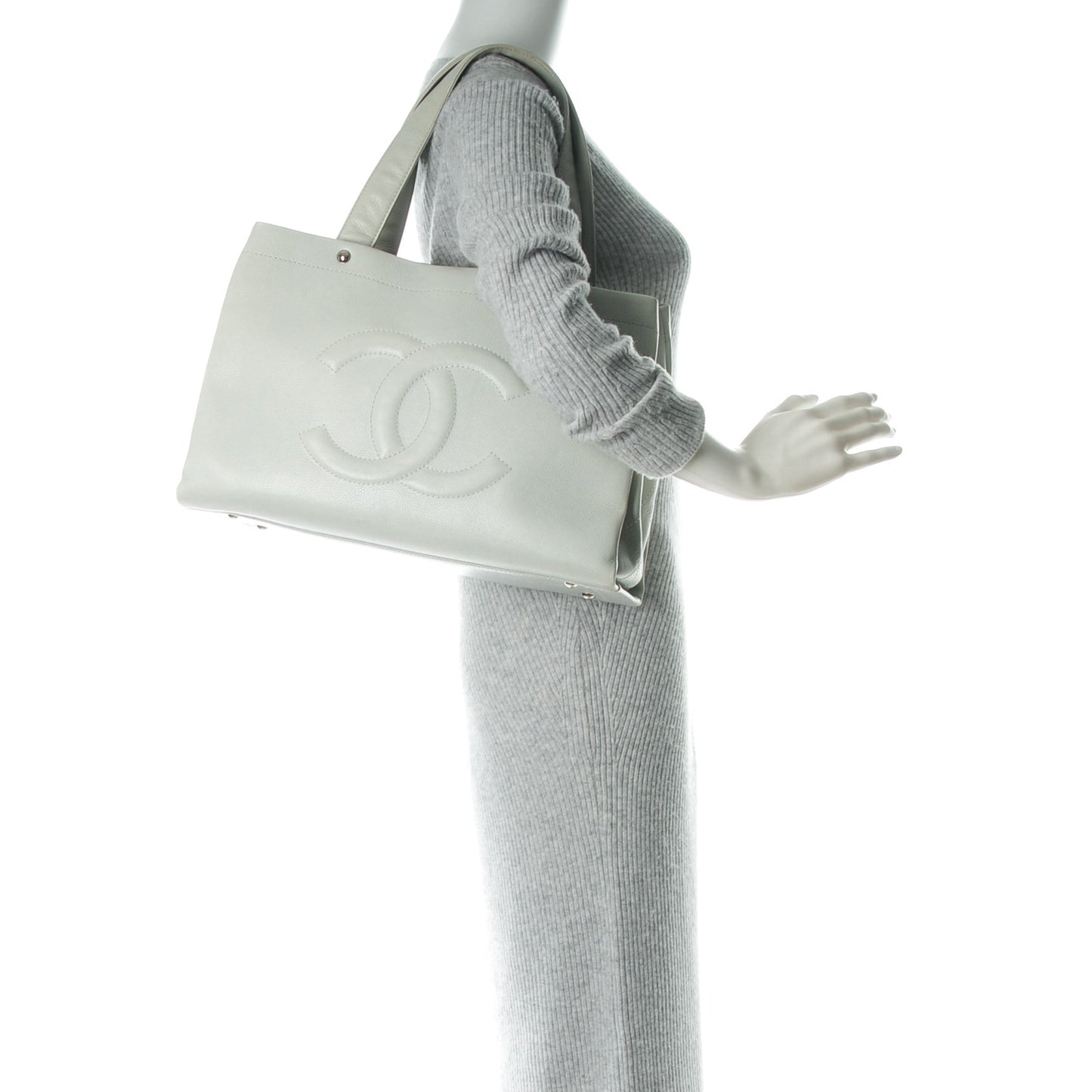 Caviar CC Tote Light Grey
