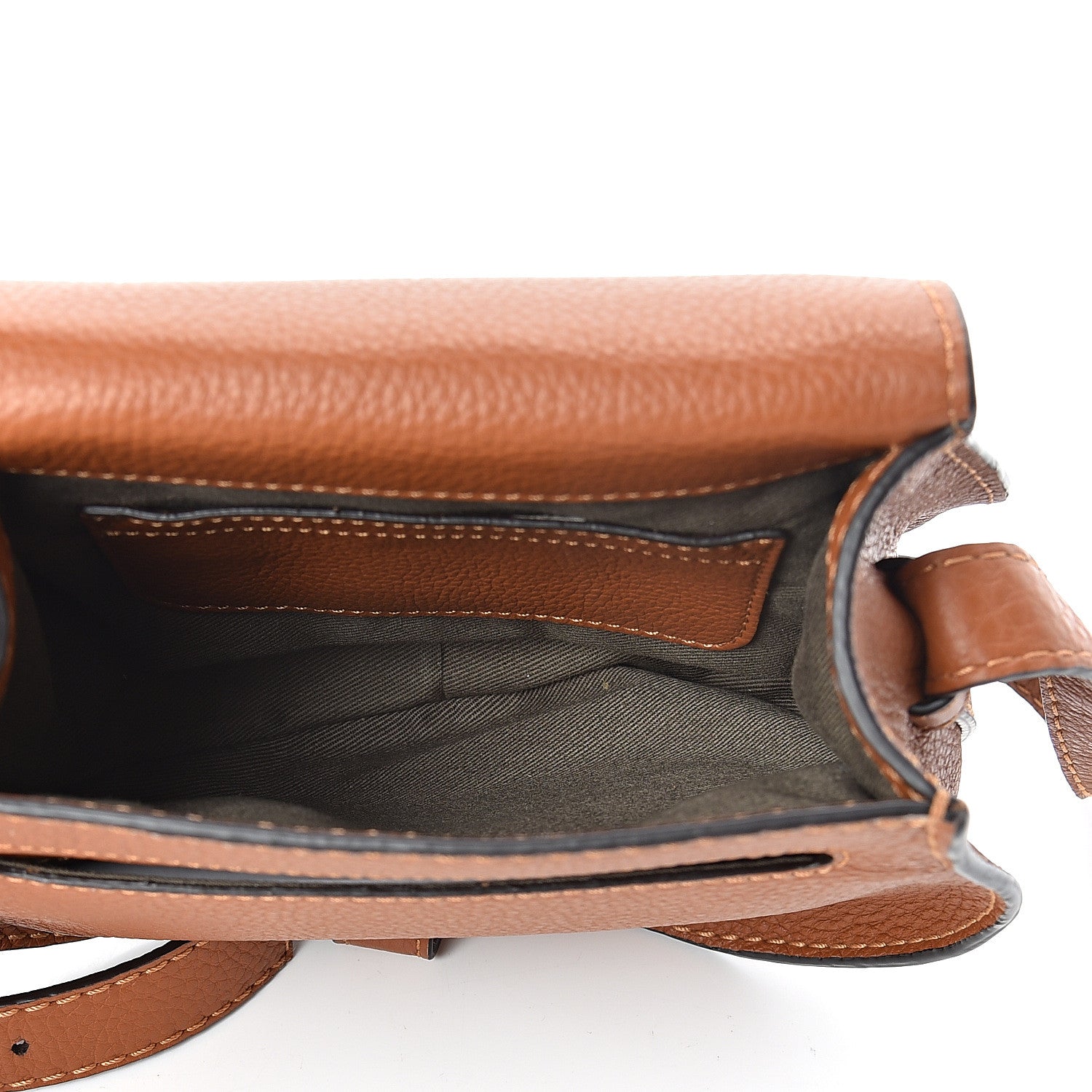 Chloe Calfskin Mini Marcie Round Crossbody Bag Tan 5 of 11