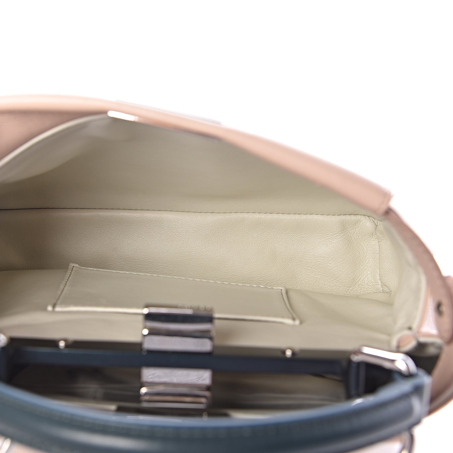 Fendi Nappa Colorblock Mini Peekaboo Iconic Satchel Soap Amazzonia Opal 7 of 19