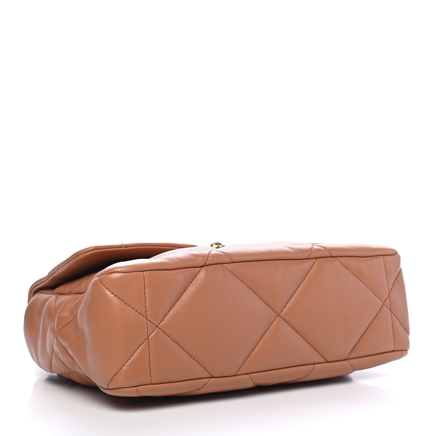 Chanel Lambskin Quilted Large Chanel 19 Flap Brown 4 of 9