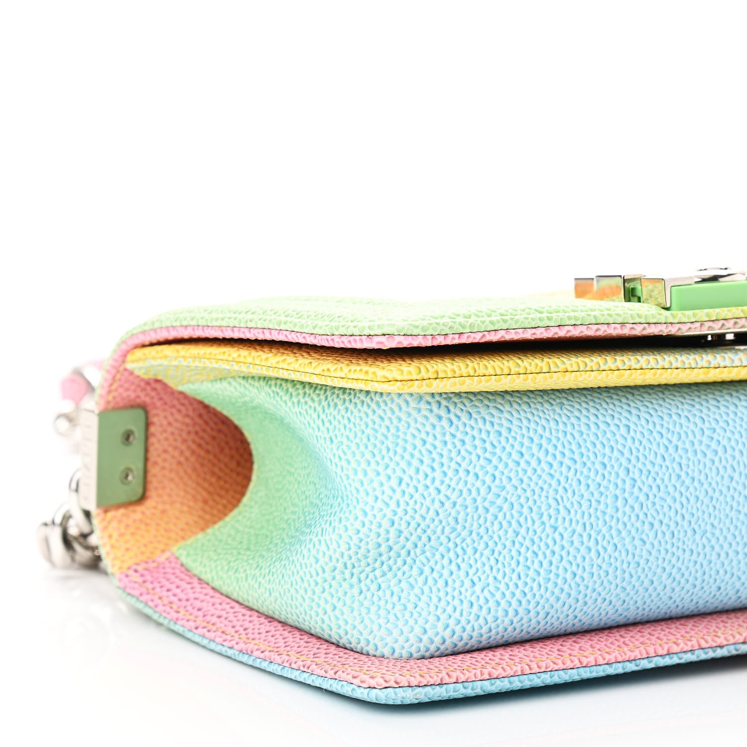 Chanel Caviar Quilted Small Cuba Rainbow Boy Flap Multicolor 9 of 10