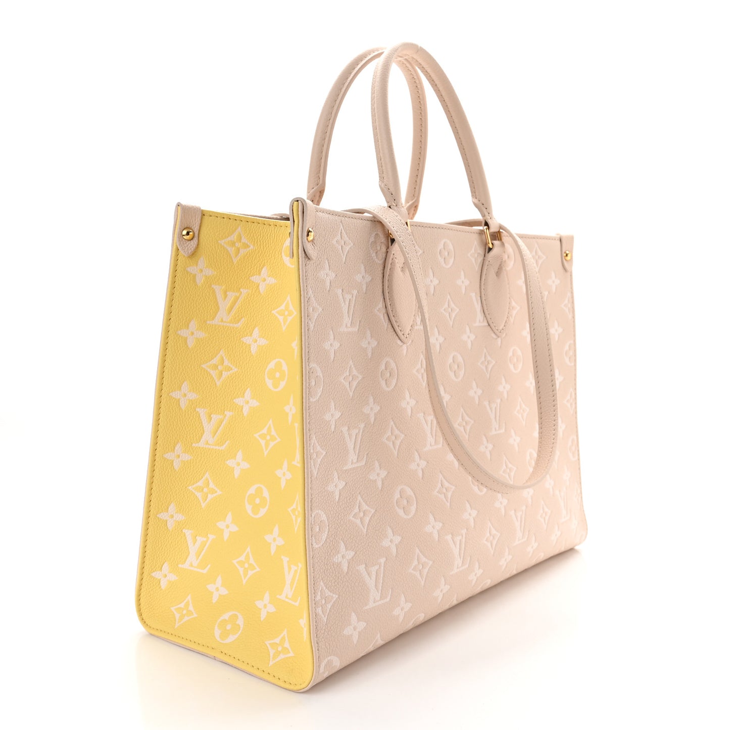 Empreinte Monogram Spring In The City Onthego MM Beige Pink Yellow