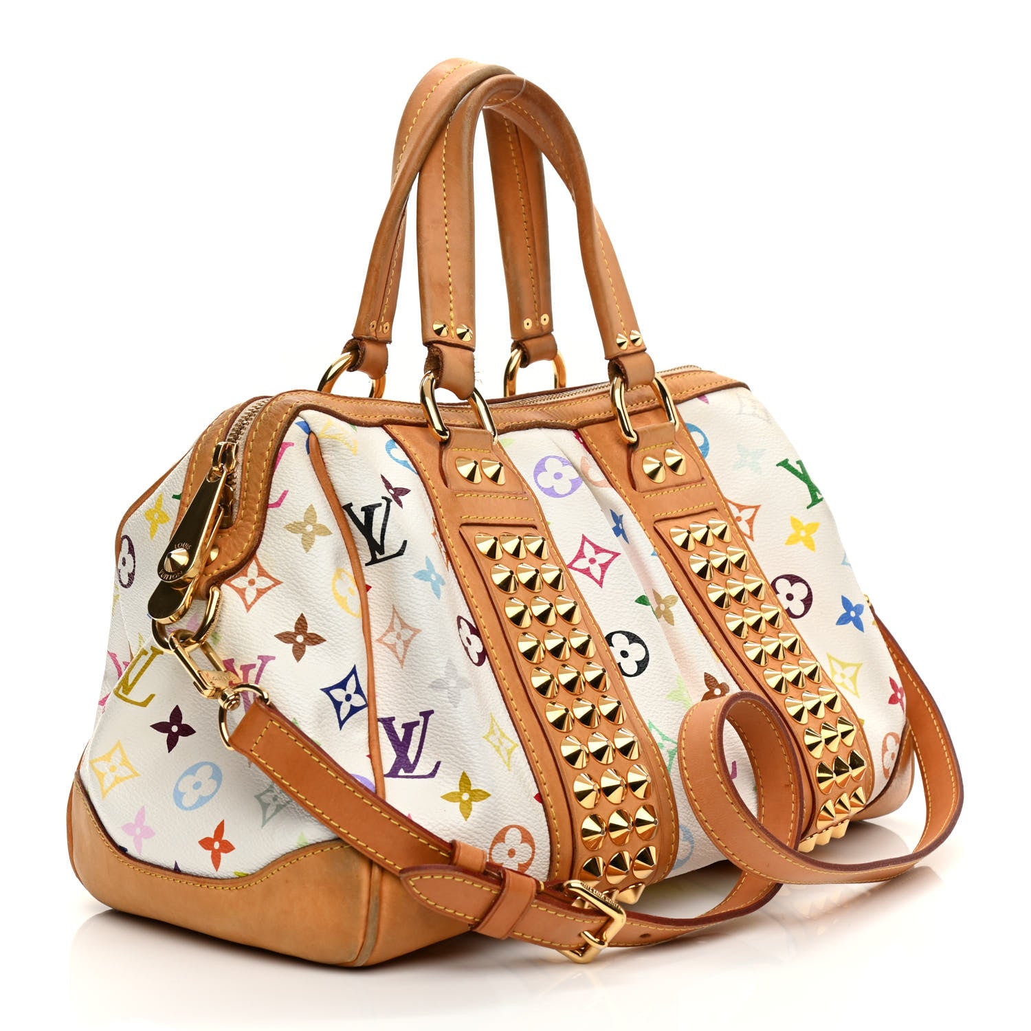 Louis Vuitton Monogram Multicolor Courtney GM White 3 of 15