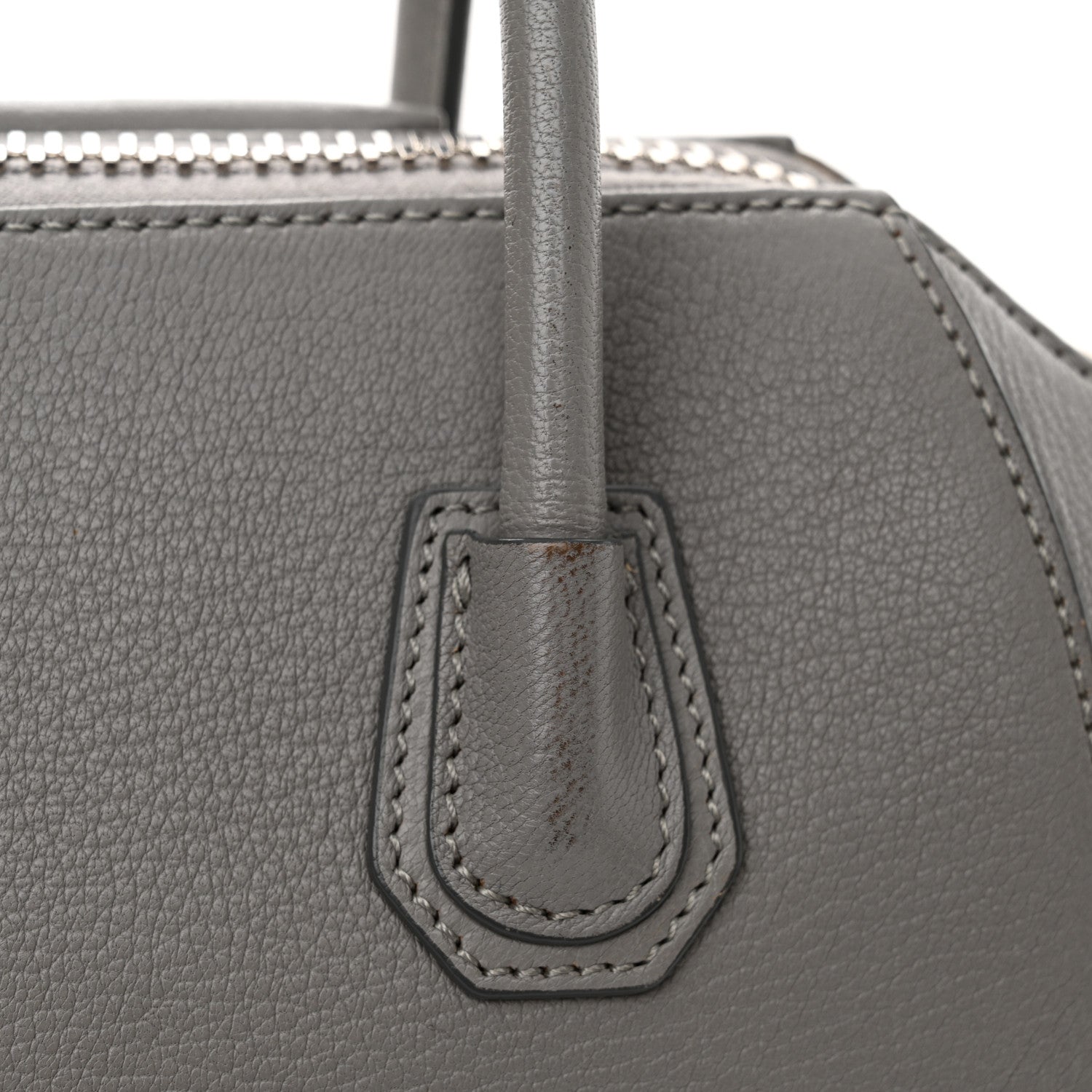 Givenchy Sugar Goatskin Mini Antigona Pearl Grey 13 of 14
