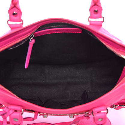 Balenciaga Agneau Classic Silver Hardware S City Rose Fluo 5 of 9
