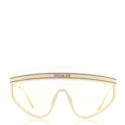 Christian Dior Acetate Mask DiorClub M2U Sunglasses Translucent Ivory 2 of 7