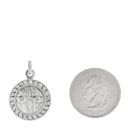 Chrome Hearts Sterling Silver Diamond Angel Dagger Charm Pendant 2 of 3