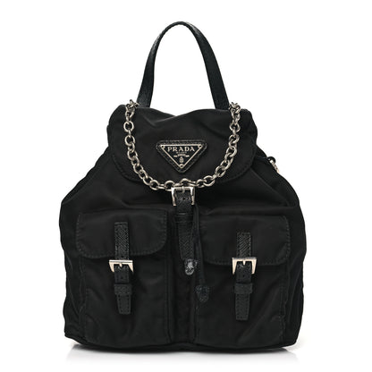 Prada Nylon Vela Mini Crossbody Backpack Black 1 of 13