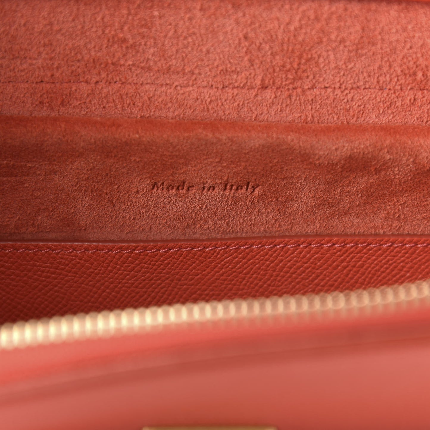 Baby Grained Calfskin Micro Belt Bag Poppy