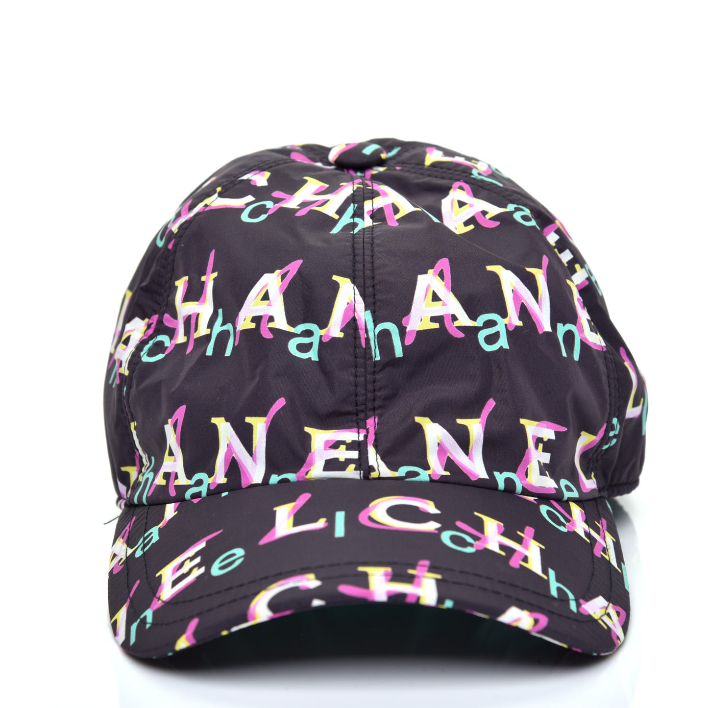 Nylon Logo Cap Hat Black