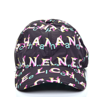 Chanel Nylon Logo Cap Hat Black 3 of 7