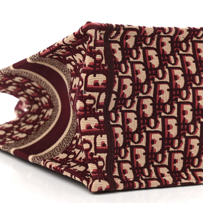Christian Dior Oblique Medium Book Tote Burgundy Multicolor 8 of 13