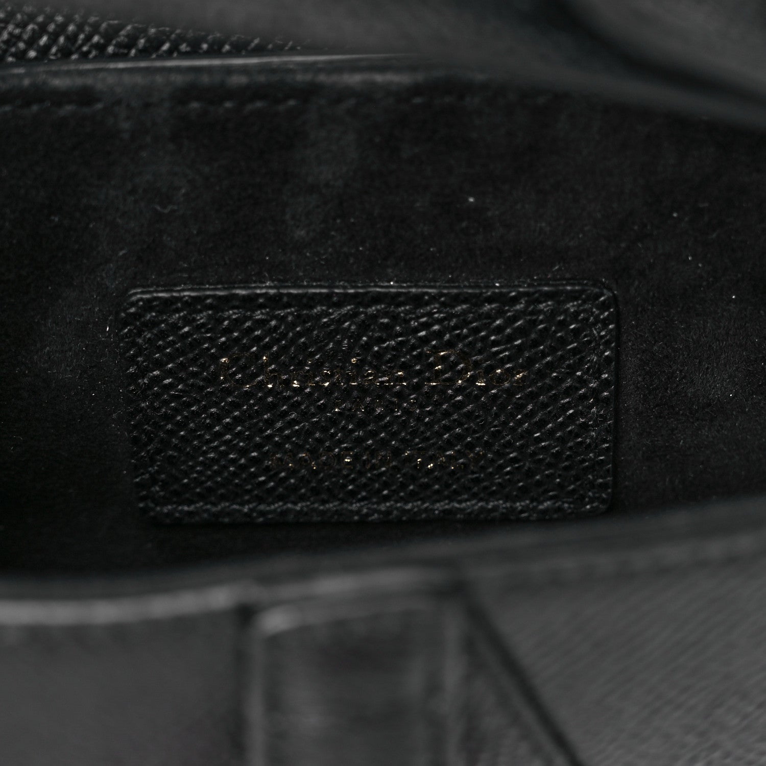 Christian Dior Grained Calfskin Mini Saddle Bag Black 6 of 8