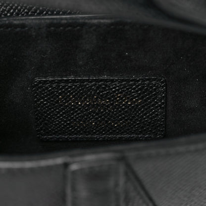 Christian Dior Grained Calfskin Mini Saddle Bag Black 6 of 8