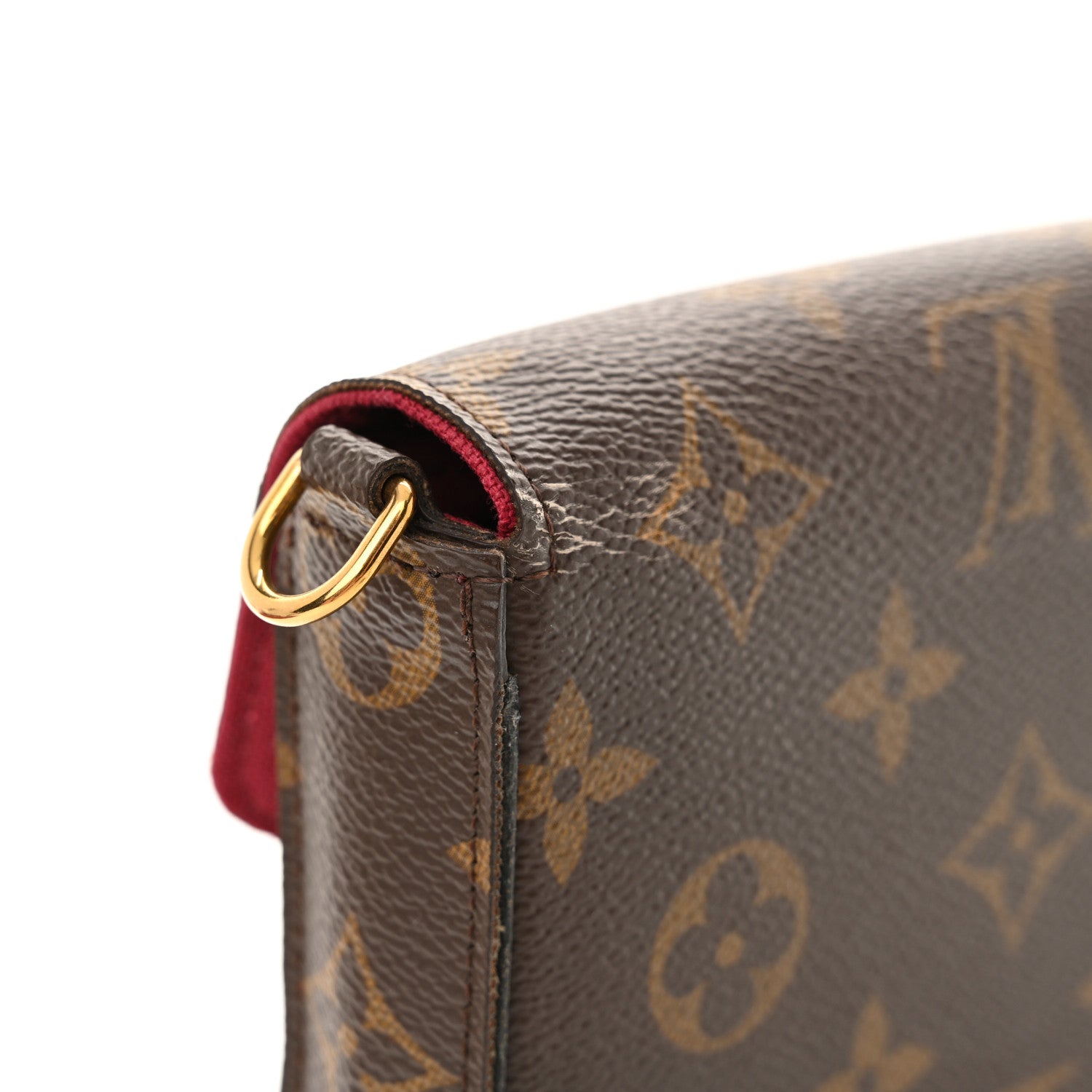 Louis Vuitton Monogram Pochette Felicie Chain Wallet Fuchsia 15 of 17
