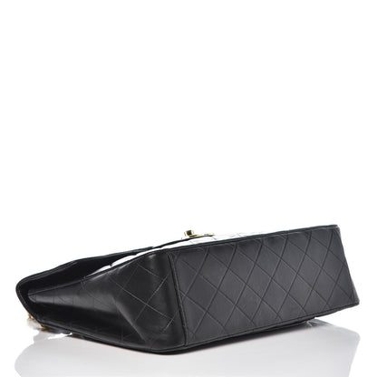 Chanel Lambskin Quilted XL Jumbo Single Flap Black 4 of 12