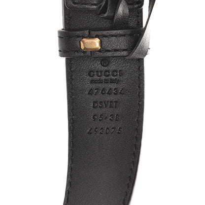Gucci Calfskin Matelasse GG Marmont Belt Bag 95 38 Black 8 of 11