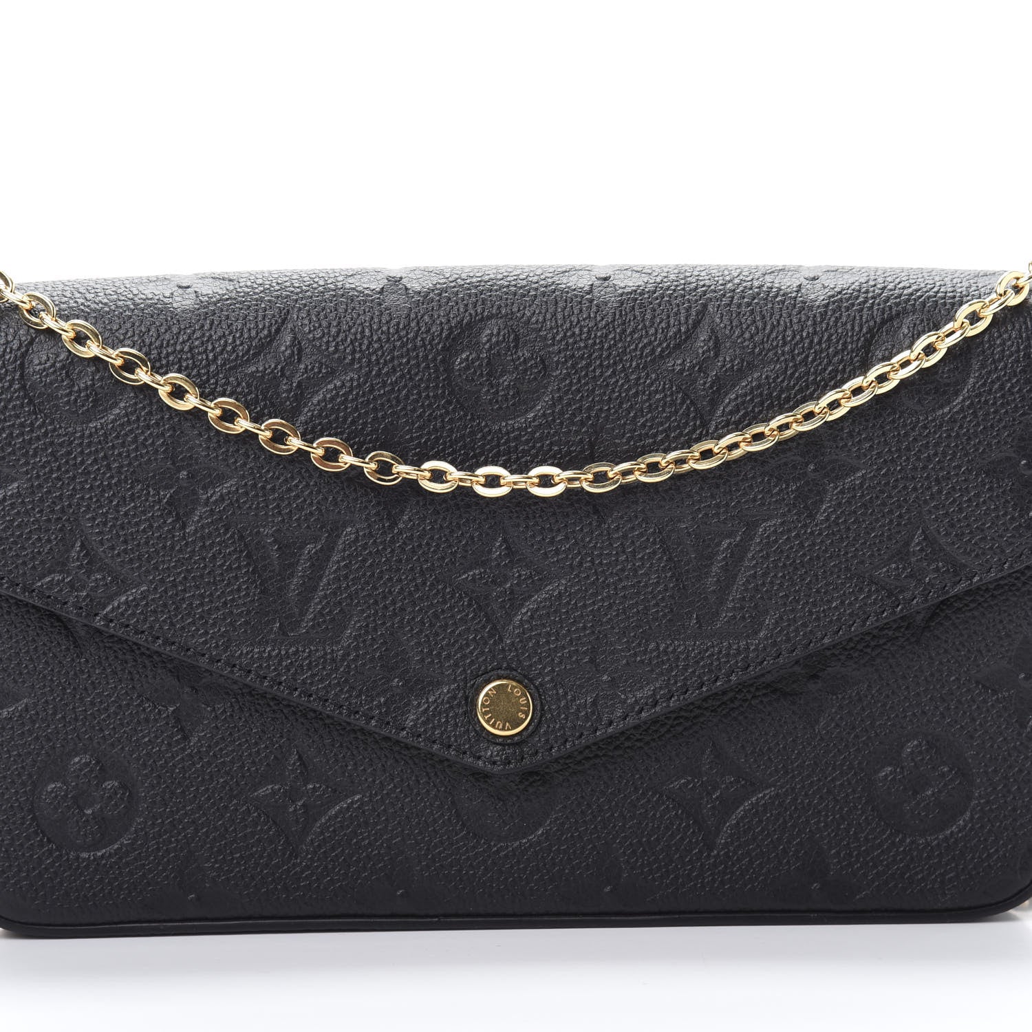 Louis Vuitton Empreinte Pochette Felicie Chain Wallet Black 8 of 11