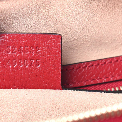 Gucci GG Supreme Monogram Flora Web Medium Ophidia Boston Red 7 of 9