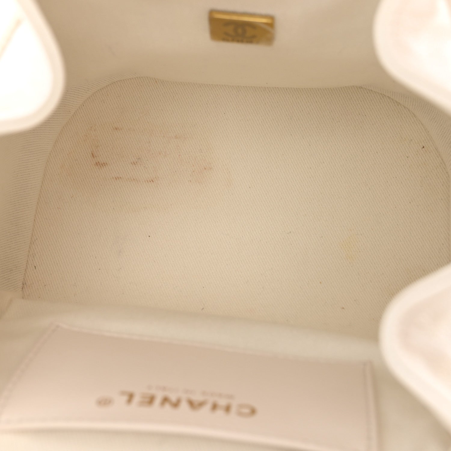 Chanel Caviar Quilted Business Affinity Backpack White 5 of 14