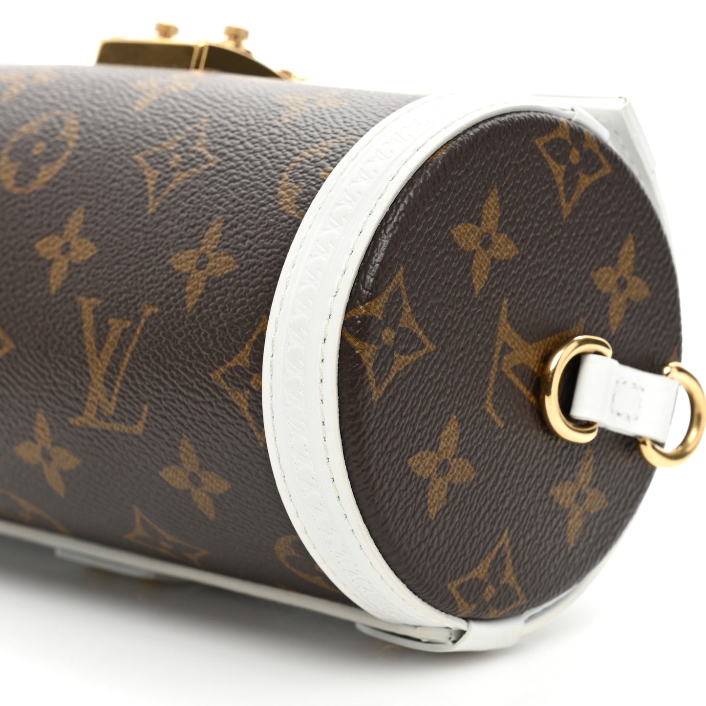 Monogram LV Match Papillon Trunk White
