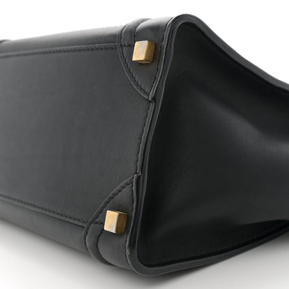 Celine Smooth Calfskin Micro Luggage Black 10 of 13