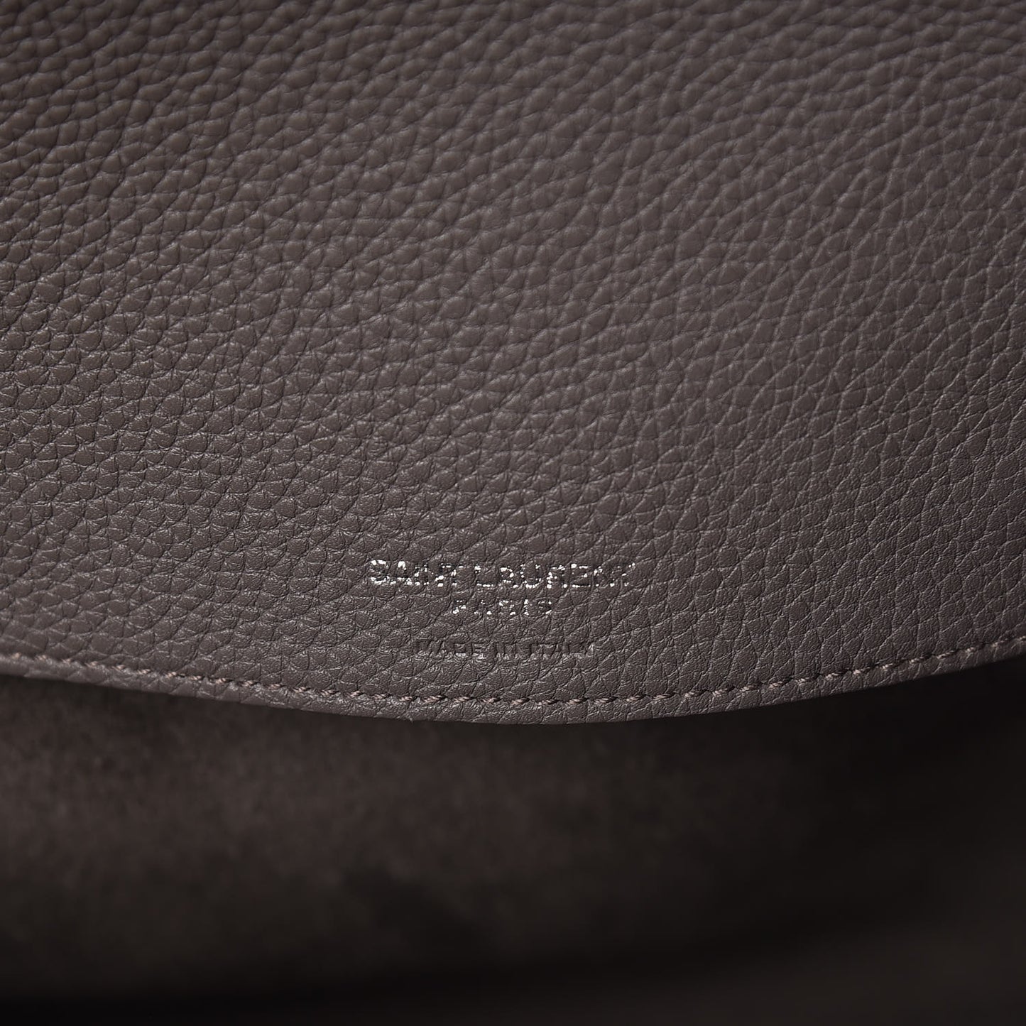 Grained Calfskin Medium Souple Sac De Jour Kaki Militaire