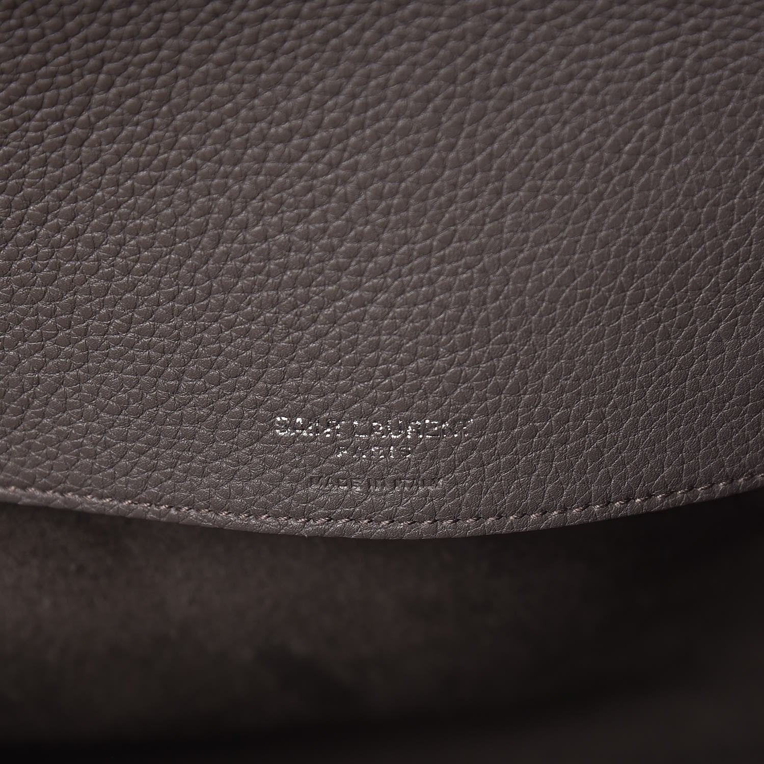 Saint Laurent Grained Calfskin Medium Souple Sac De Jour Kaki Militaire 8 of 12