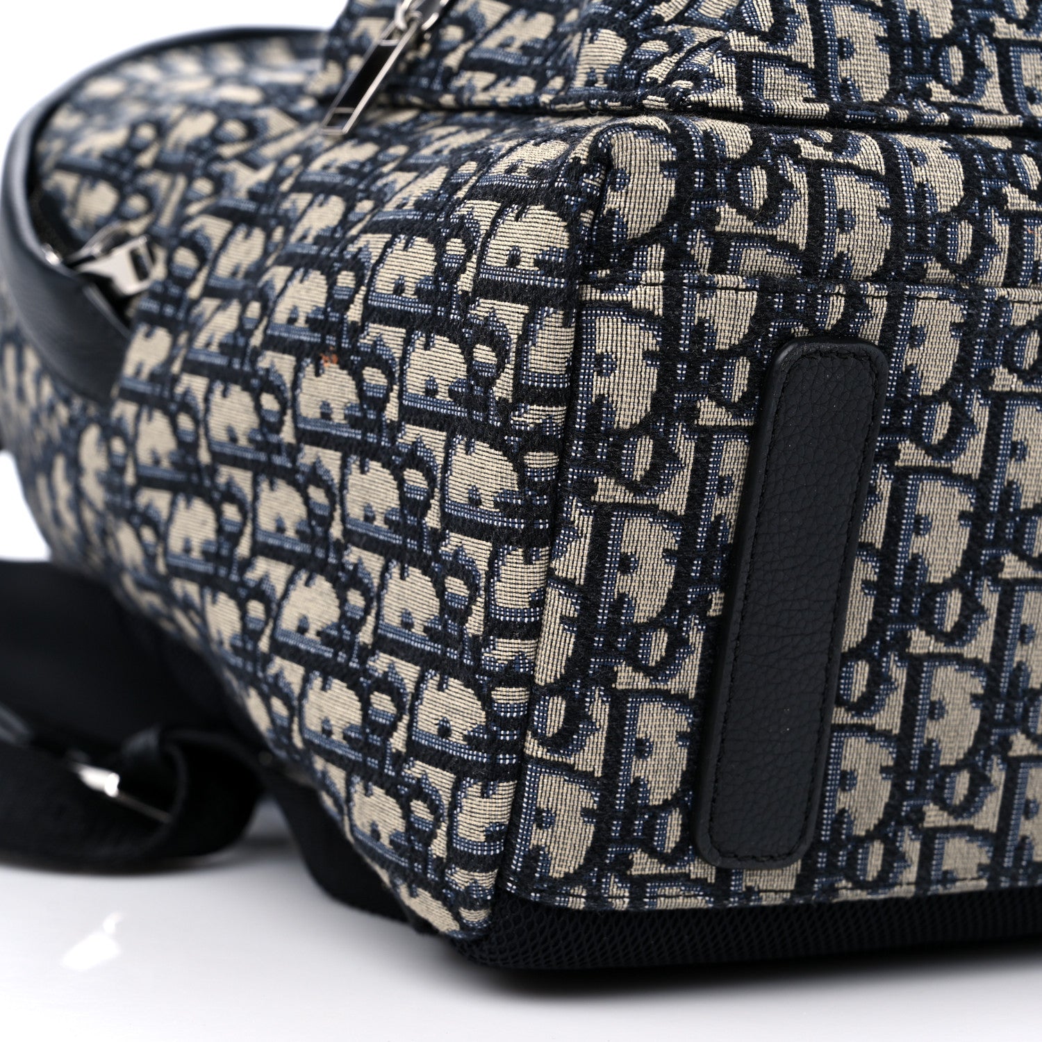 Christian Dior Oblique Calfskin Rider Backpack Beige Black 7 of 8