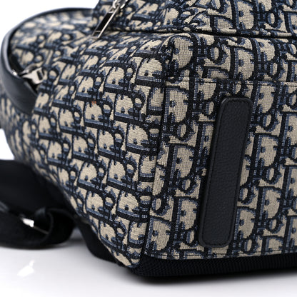 Christian Dior Oblique Calfskin Rider Backpack Beige Black 7 of 8