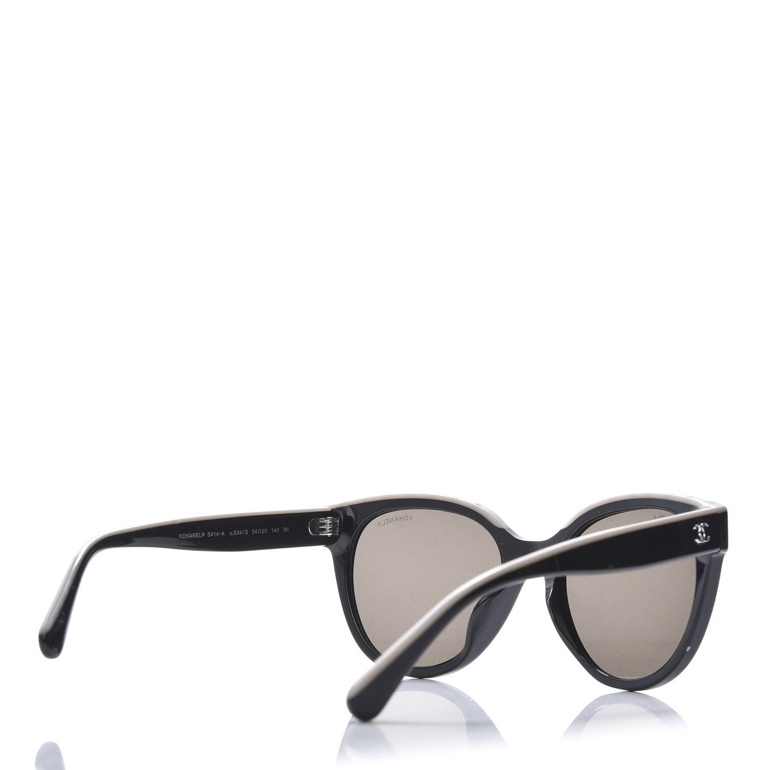 Chanel Acetate CC Butterfly Sunglasses 5414 Black Beige 4 of 8
