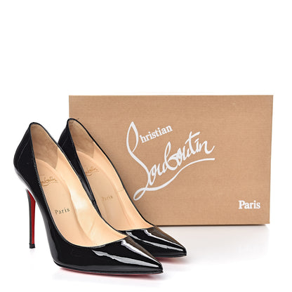 Christian Louboutin Patent Decollete 554 100 Pumps 38 Black 10 of 10