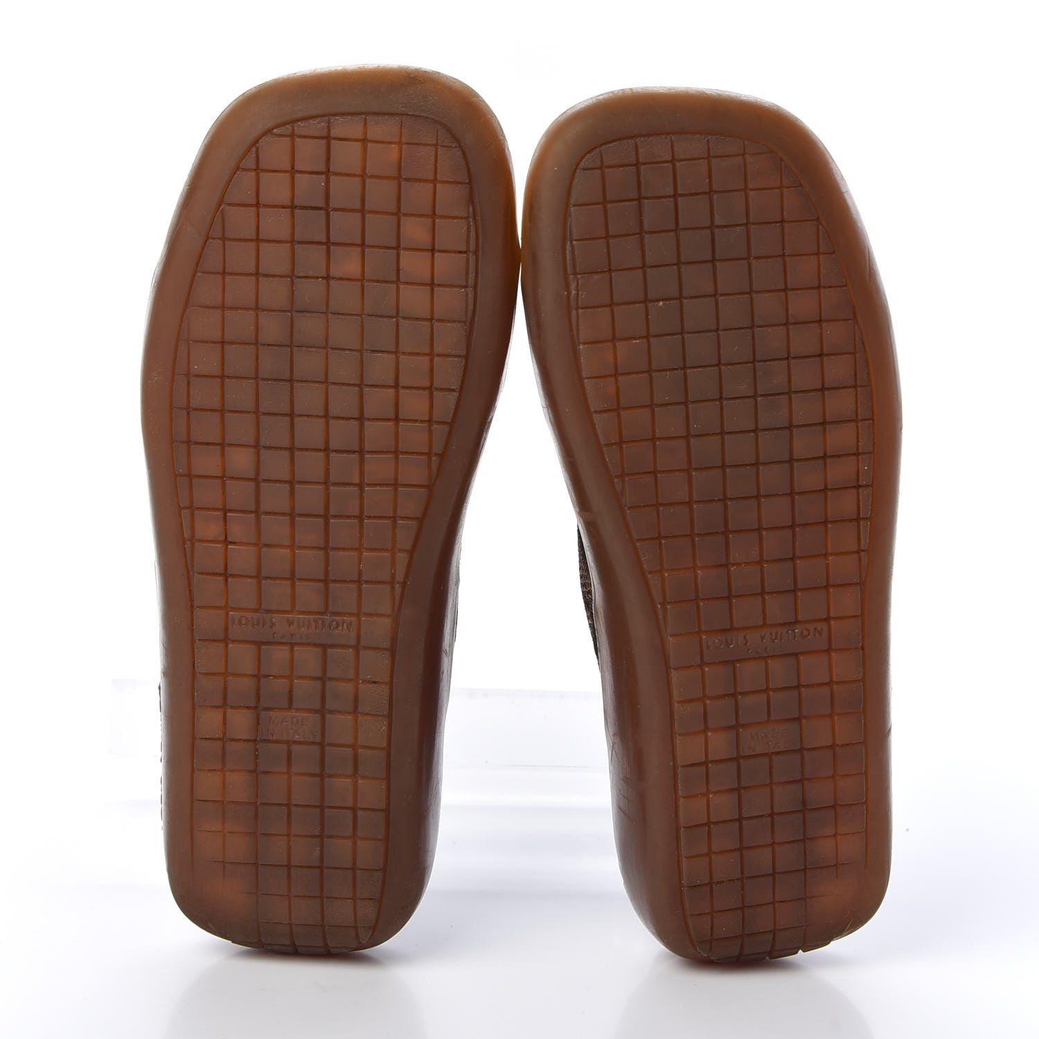 Louis Vuitton Nylon Platform Flat Sandals 39.5 Brown 5 of 10